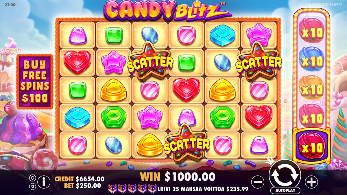 «Candy Blitz» — играть игровые автоматы бесплатно без регистрации на портале клуба Вулкан